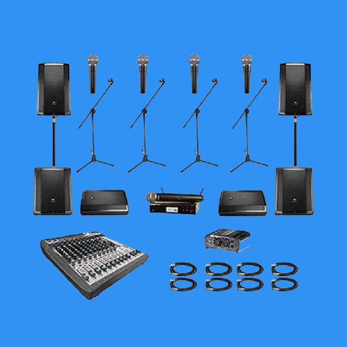  اجاره پکیج سیستم صوتی تا 500 نفر